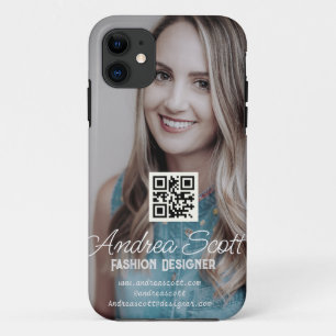 Funda Para iPhone 11 Jefa empresarial femenina agregar código q r de te