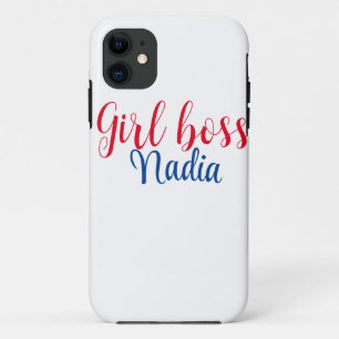 Funda Para iPhone 11 jefa minimalista simple agregar nombre texto image