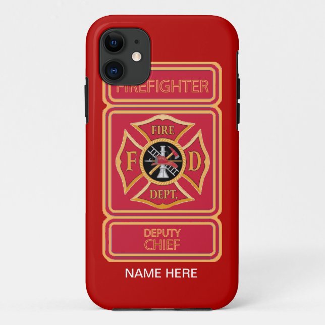 Funda De Case-Mate Para iPhone Jefe Adjunto de Bomberos (Reverso)