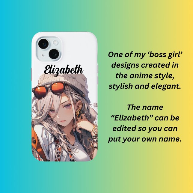 Funda De Case-Mate Para iPhone jefe chica, estilo anime (Subido por el creador)