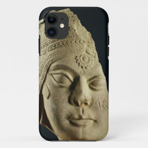 Funda Para iPhone 11 Jefe de piedra arenisca roja de Yakshi, Bharhut,
