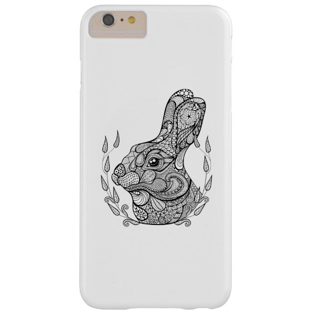 Funda De Case-Mate Para iPhone Jefe inspirado del conejo en guirnalda (Reverso)