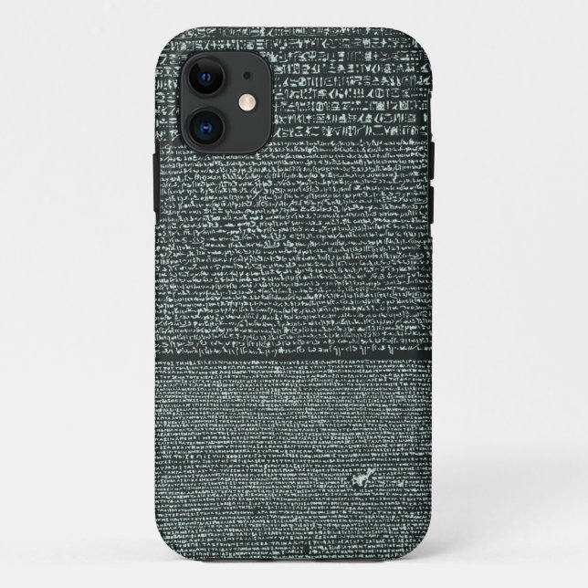 Funda De Case-Mate Para iPhone Jeroglíficos egipcios antiguos de Rosetta Stone (Reverso)