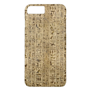 Funda Para iPhone 8 Plus/7 Plus Jeroglíficos egipcios en el papiro