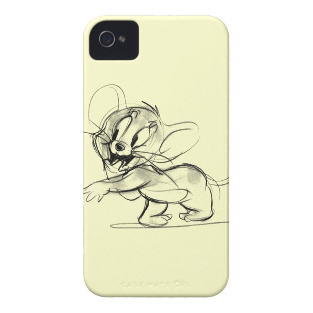 Funda De Case-Mate Para iPhone Jerry Bashful Sketch (Atrás)