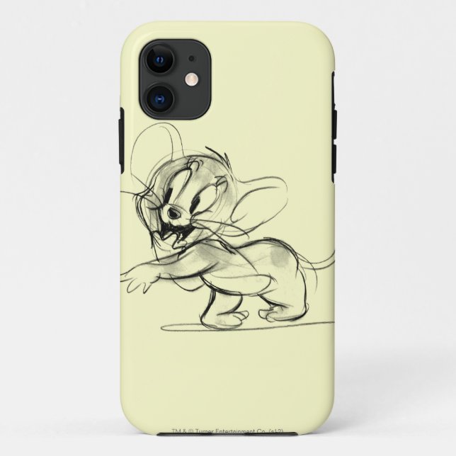 Funda De Case-Mate Para iPhone Jerry Bashful Sketch (Reverso)