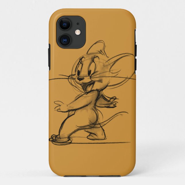 Funda De Case-Mate Para iPhone Jerry Side Sketch (Reverso)