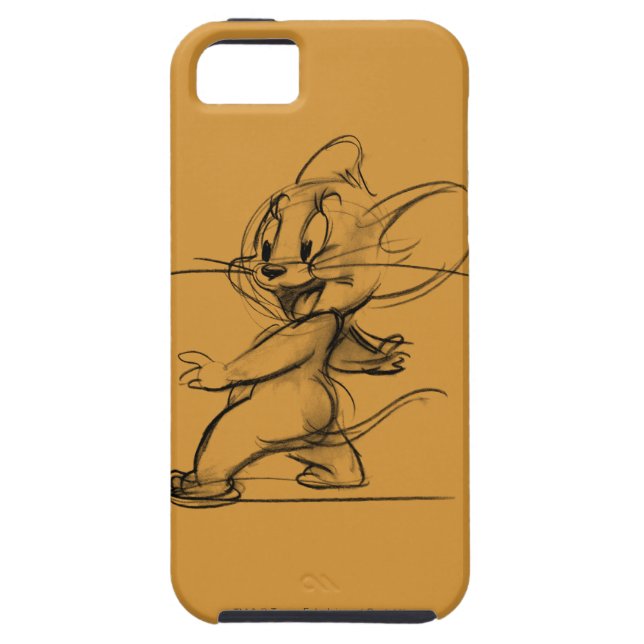 Funda De Case-Mate Para iPhone Jerry Side Sketch (Atrás)