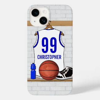 title_seo2 Jersey de baloncesto blanco y azul personalizado