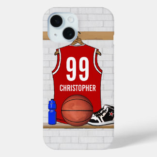 title_seo2 Jersey de baloncesto rojo y blanco personalizado