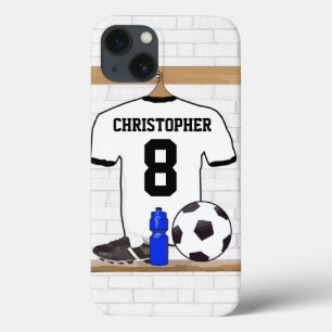 title_seo2 Jersey de fútbol negro blanco personalizado del