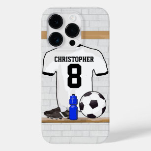 Funda Para iPhone 14 Pro De Case-Mate Jersey de fútbol negro personalizado