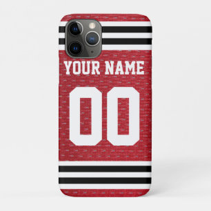 Funda Para iPhone 11 Pro Jersey de hockey deportivo personalizado