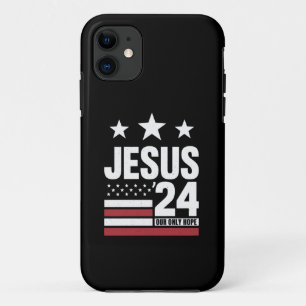Funda Para iPhone 11 Jesucristo 2024 Presidente USA Elección Política
