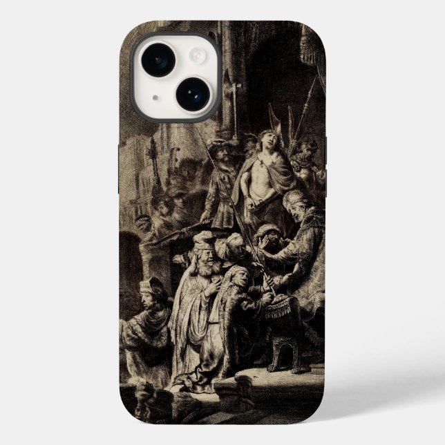 Funda De Case-Mate Para iPhone Jesucristo ante Pilato (Reverso )