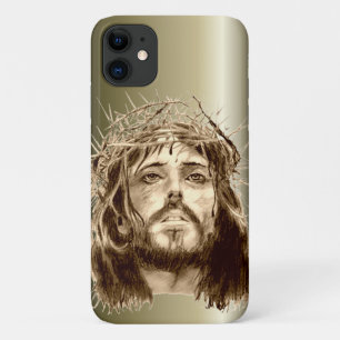 Funda Para iPhone 11 Jesucristo con una corona de ánimos