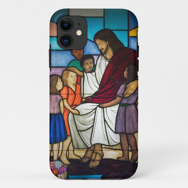 Funda De Case-Mate Para iPhone Jesús con niños (Reverso)
