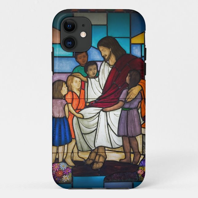 Funda De Case-Mate Para iPhone Jesús con niños (Reverso)