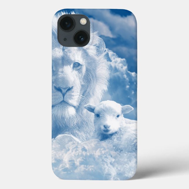 FUNDA DE Case-Mate PARA iPhone JESÚS EL LAMB Y JESÚS EL LEÓN (Reverso)