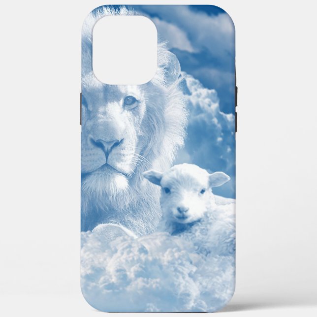 FUNDA DE Case-Mate PARA iPhone JESÚS EL LAMB Y JESÚS EL LEÓN (Reverso )