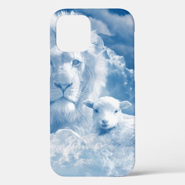 FUNDA DE Case-Mate PARA iPhone JESÚS EL LAMB Y JESÚS EL LEÓN (Reverso )