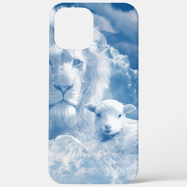 FUNDA DE Case-Mate PARA iPhone JESÚS EL LAMB Y JESÚS EL LEÓN (Reverso )