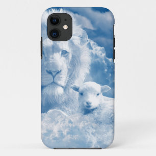 FUNDA PARA iPhone 11 JESÚS EL LAMB Y JESÚS EL LEÓN