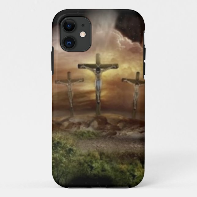 FUNDA DE Case-Mate PARA iPhone JESÚS EN LA CRUZ (Reverso)
