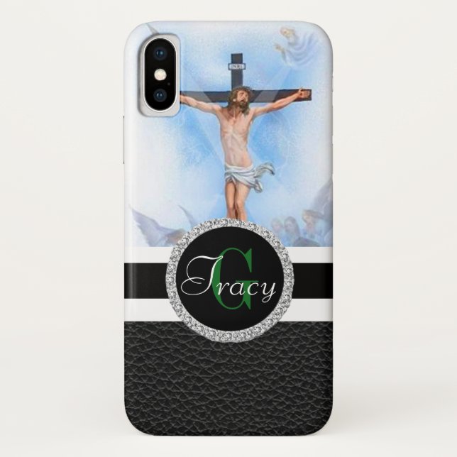 Funda De Case-Mate Para iPhone Jesús en la Cruz (Reverso)