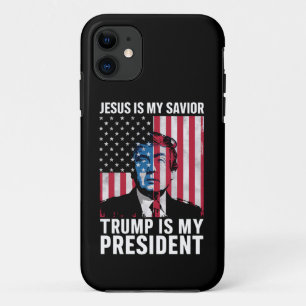 Funda Para iPhone 11 Jesús Es Mi Salvador Trump Es Mi Presidente 2024