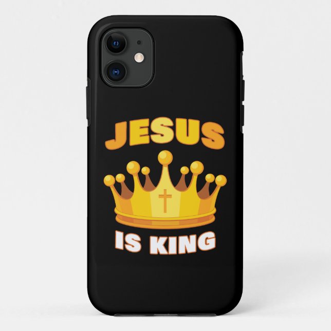 Funda De Case-Mate Para iPhone JESUS es Rey - Niños y familia fe cristiana (Reverso)