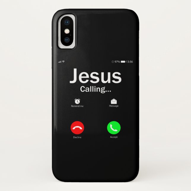 Funda De Case-Mate Para iPhone Jesús llama (Reverso)