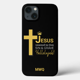 Funda Para iPhone 13 JESÚS Moderno ME TRANSOMÓ Monograma cristiano