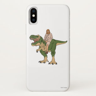 Funda Para iPhone X Jesus Riding T-Rex