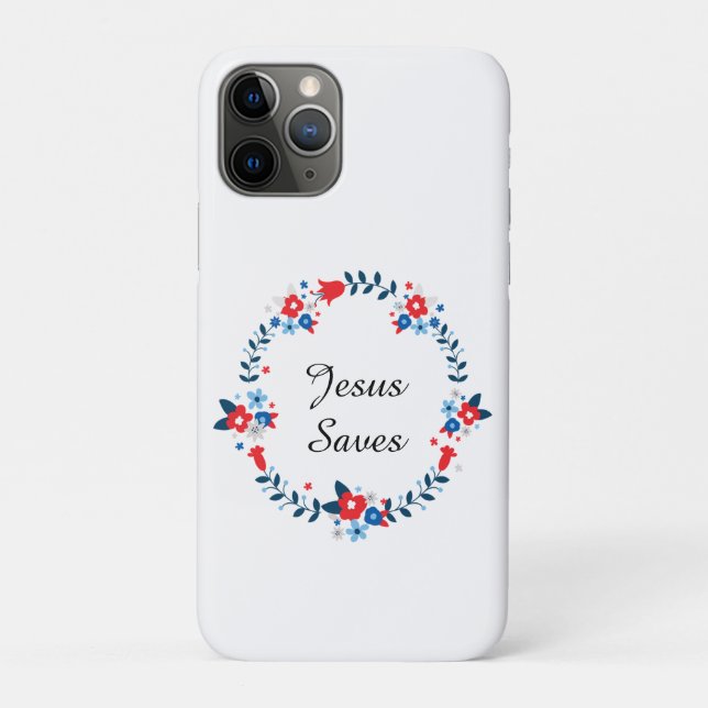 Funda De Case-Mate Para iPhone Jesús salva (Reverso)