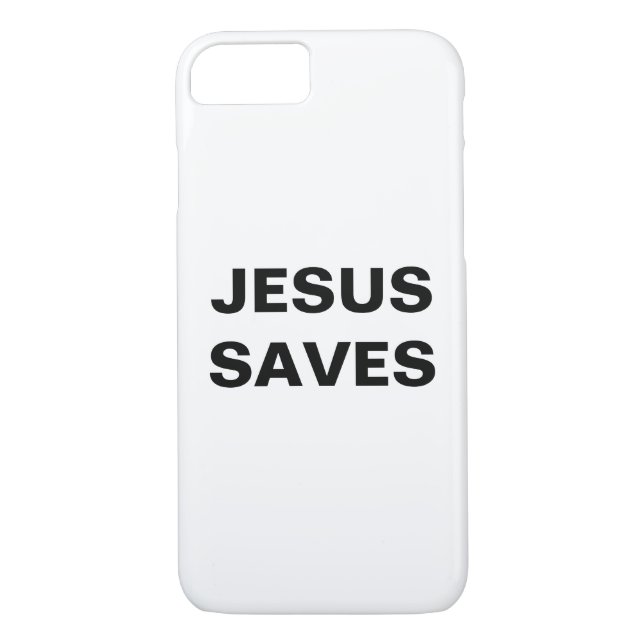 Funda De Case-Mate Para iPhone "Jesús salva" Inspirador (Reverso)