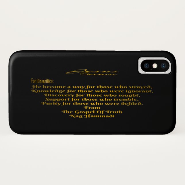 Funda De Case-Mate Para iPhone Jesús se convirtió (Reverso (horizontal))