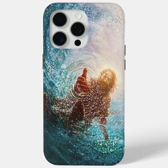 Funda De Case-Mate Para iPhone Jesus wave phone case (Reverso )