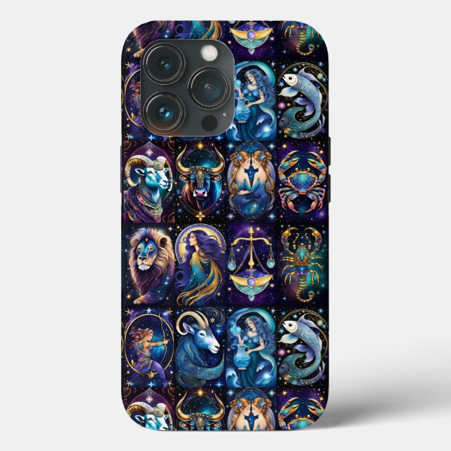 Funda De Case-Mate Para iPhone Jewel Galaxy Zodiac (Reverso )
