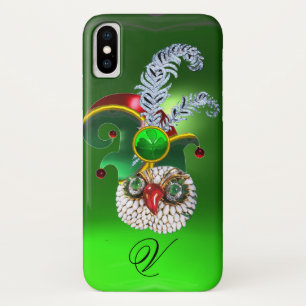 FUNDA PARA iPhone X JEWEL OWL, GORRA ELF, CARACTERES DE SHAMROCK Y DIA