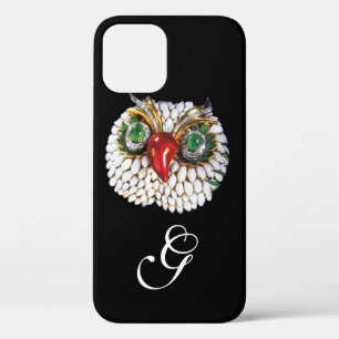 title_seo2 JEWEL OWL MONOGRAM ,Oro,Esmeralda verde ,opale