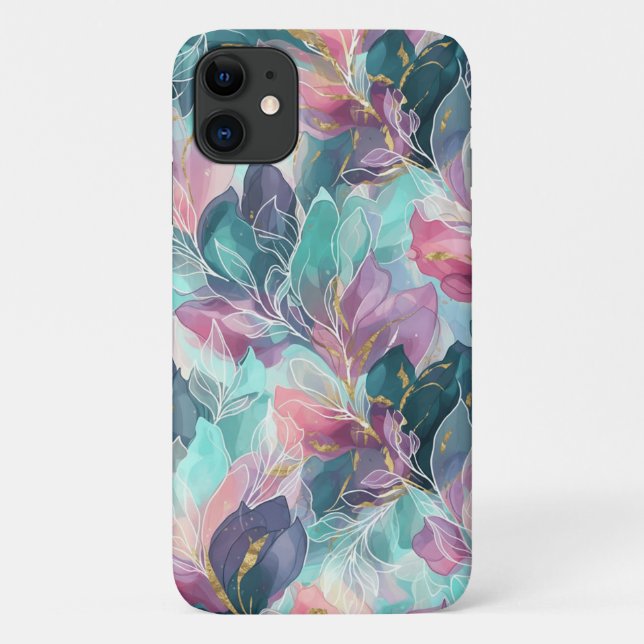 Funda De Case-Mate Para iPhone Jewel Tone Floral (Reverso)