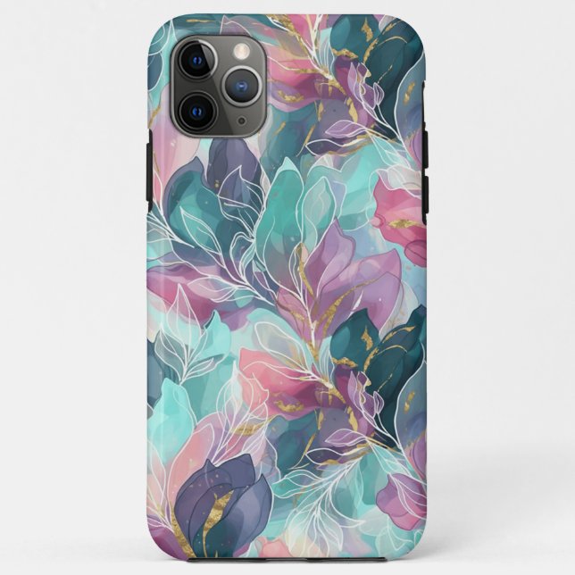 Funda De Case-Mate Para iPhone Jewel Tone Floral (Reverso)