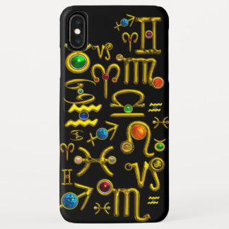 FUNDA PARA iPhone XS MAX JEWELS DE CUMPLEAÑOS DE ZODIO ORO, GEMSTONES, ASTR