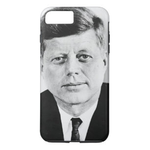 Funda Para iPhone 8 Plus/7 Plus JFK John F. Kennedy blanco y negro