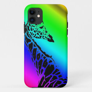 Funda Para iPhone 11 Jirafa del arco iris