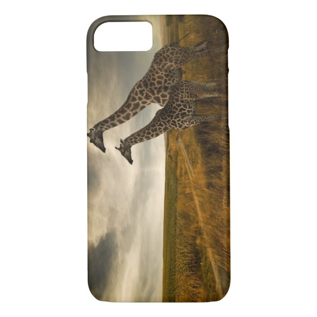 Funda De Case-Mate Para iPhone Jirafas y el paisaje (Reverso)