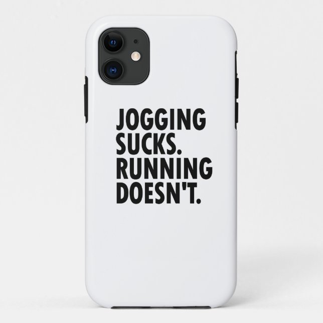 Funda De Case-Mate Para iPhone Jogging Sucks. Correr no. (Reverso)