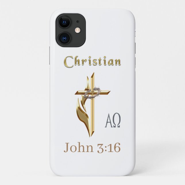 Funda De Case-Mate Para iPhone JOhn 3:16 (Reverso)