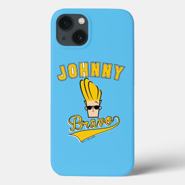 Funda De Case-Mate Para iPhone Johnny Bravo Collegiate Gráfico (Reverso)